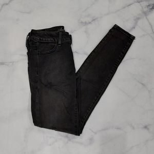 American Eagle Black Destroy Wash Jeggings